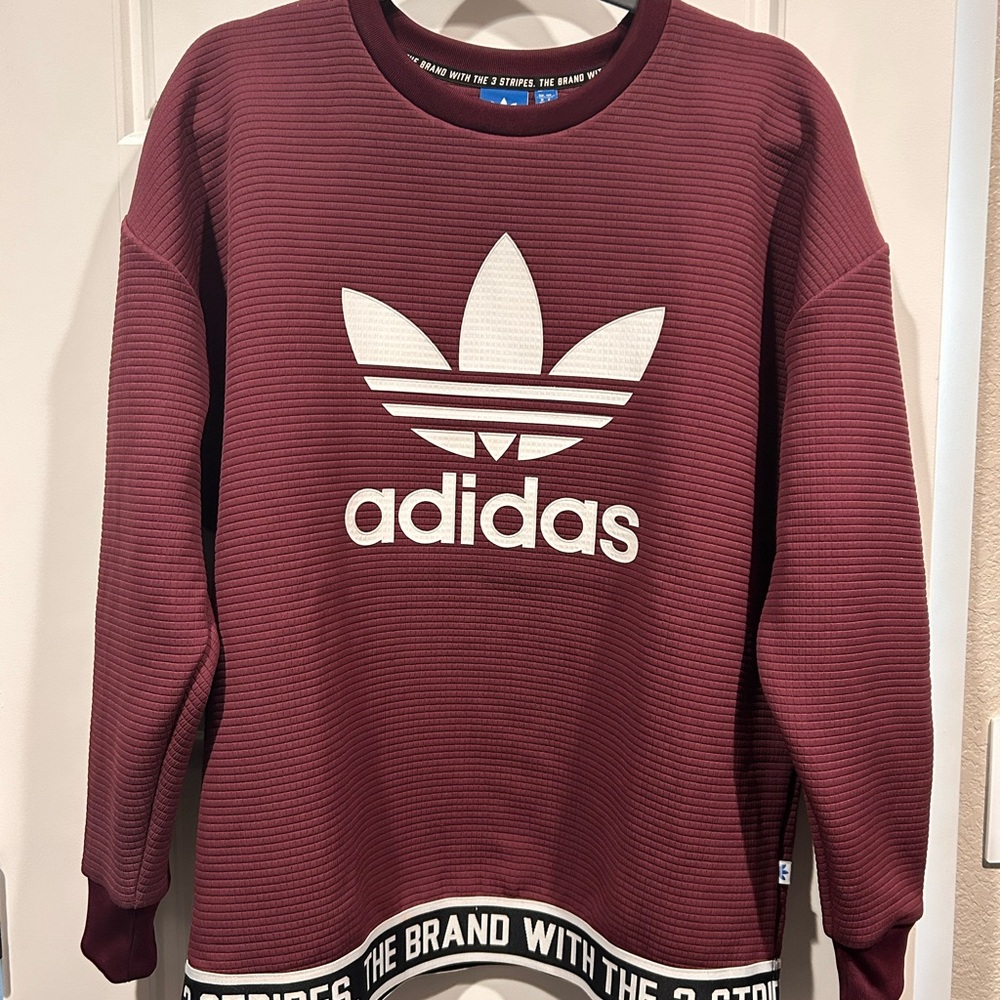 Adidas Women's Burgundy Sweatshirt